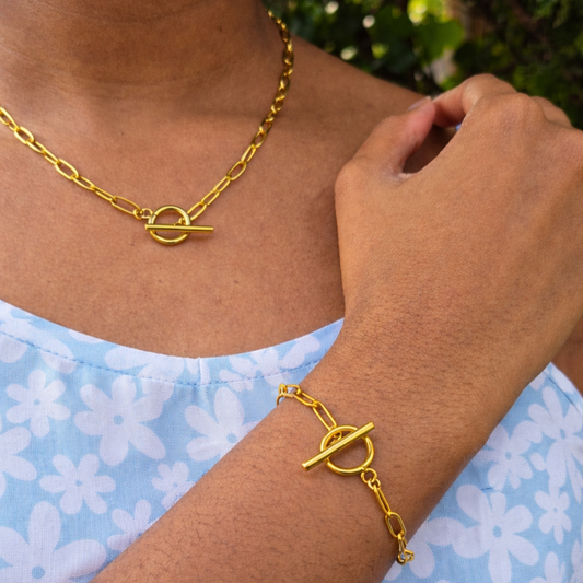 Havana Paperclip Necklace | Waterproof Jewelry