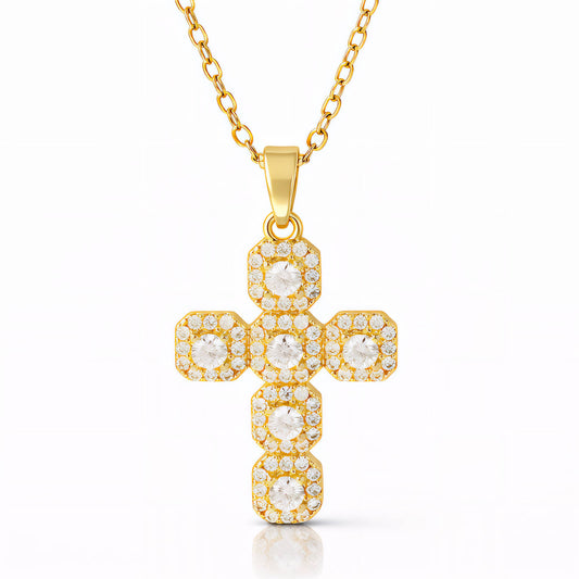 Cross Pendant Necklace - Waterproof Jewelry