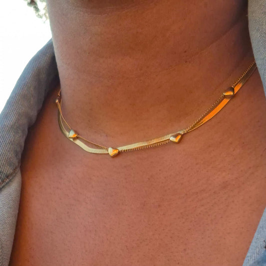 Multi-Heart Necklace – Waterproof Jewelry