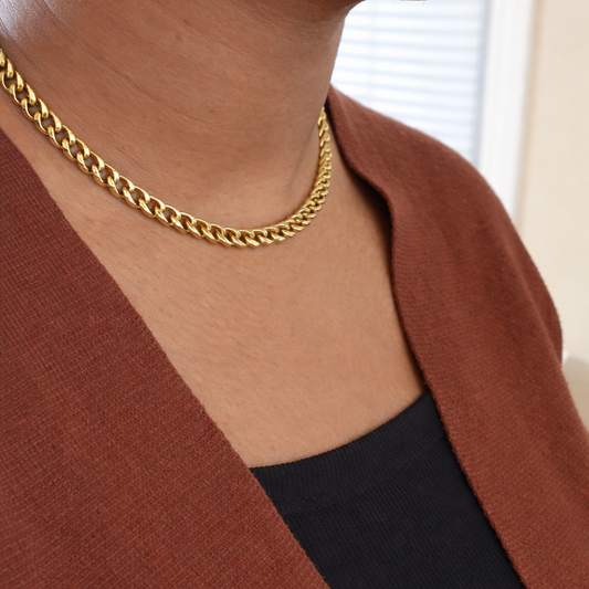 Lina Cuban Chain – Waterproof Jewelry