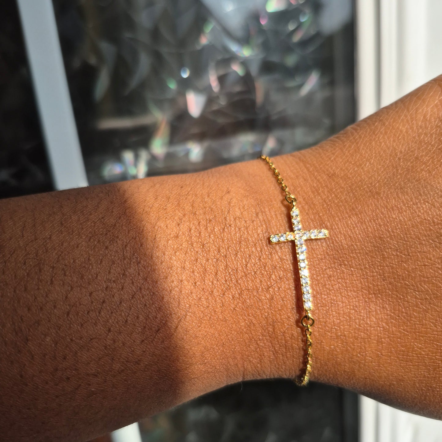 Cross Bracelet | Waterproof Gold Jewelry