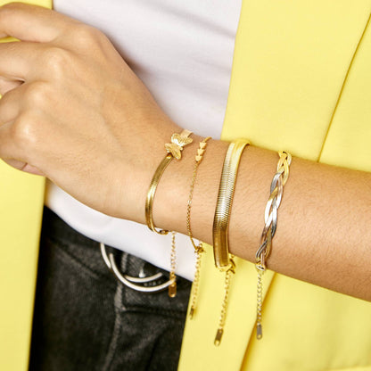 Braided Herringbone Bracelet | Waterproof Jewelry
