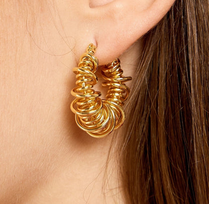 SERENA Hoop Earrings | Waterproof Jewelry