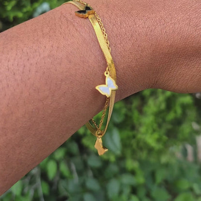 Ellie Butterfly Bracelet | Tarnish-resistant