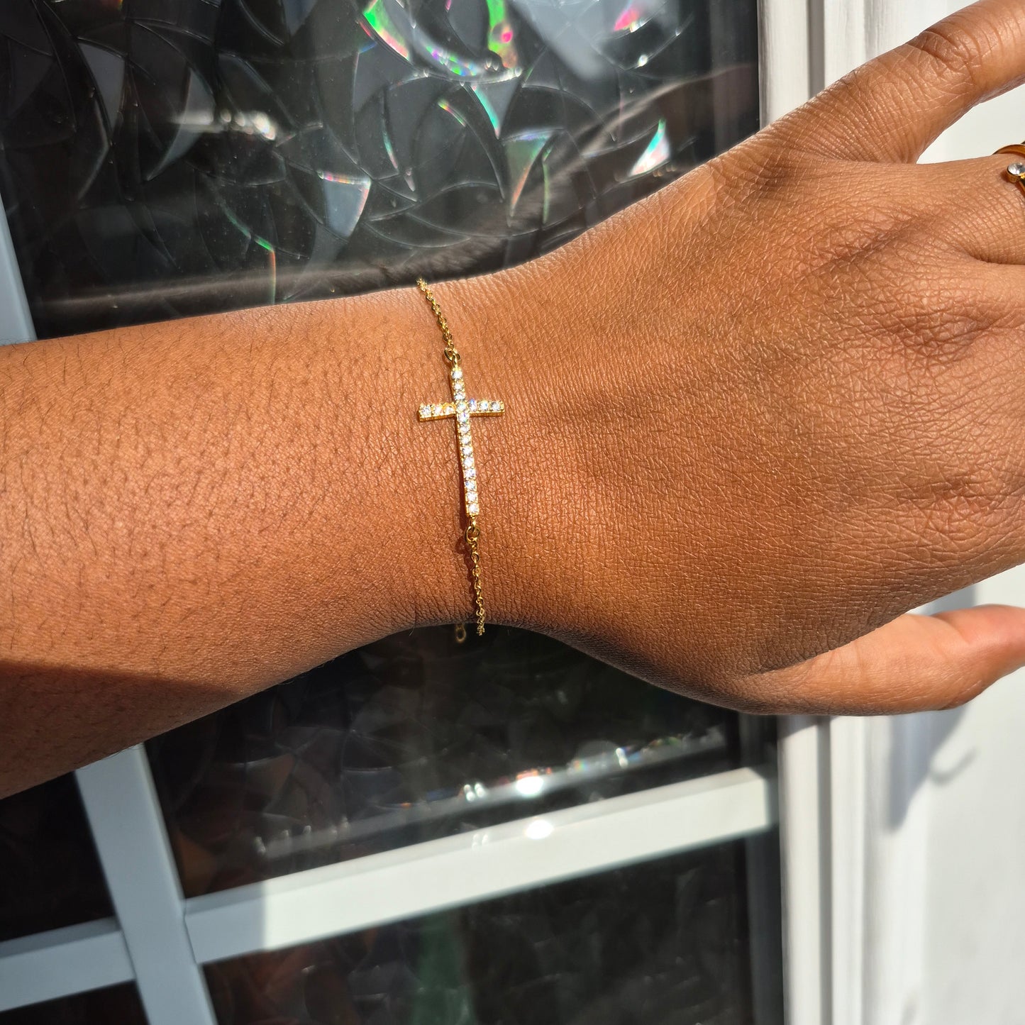 Cross Bracelet | Waterproof Gold Jewelry