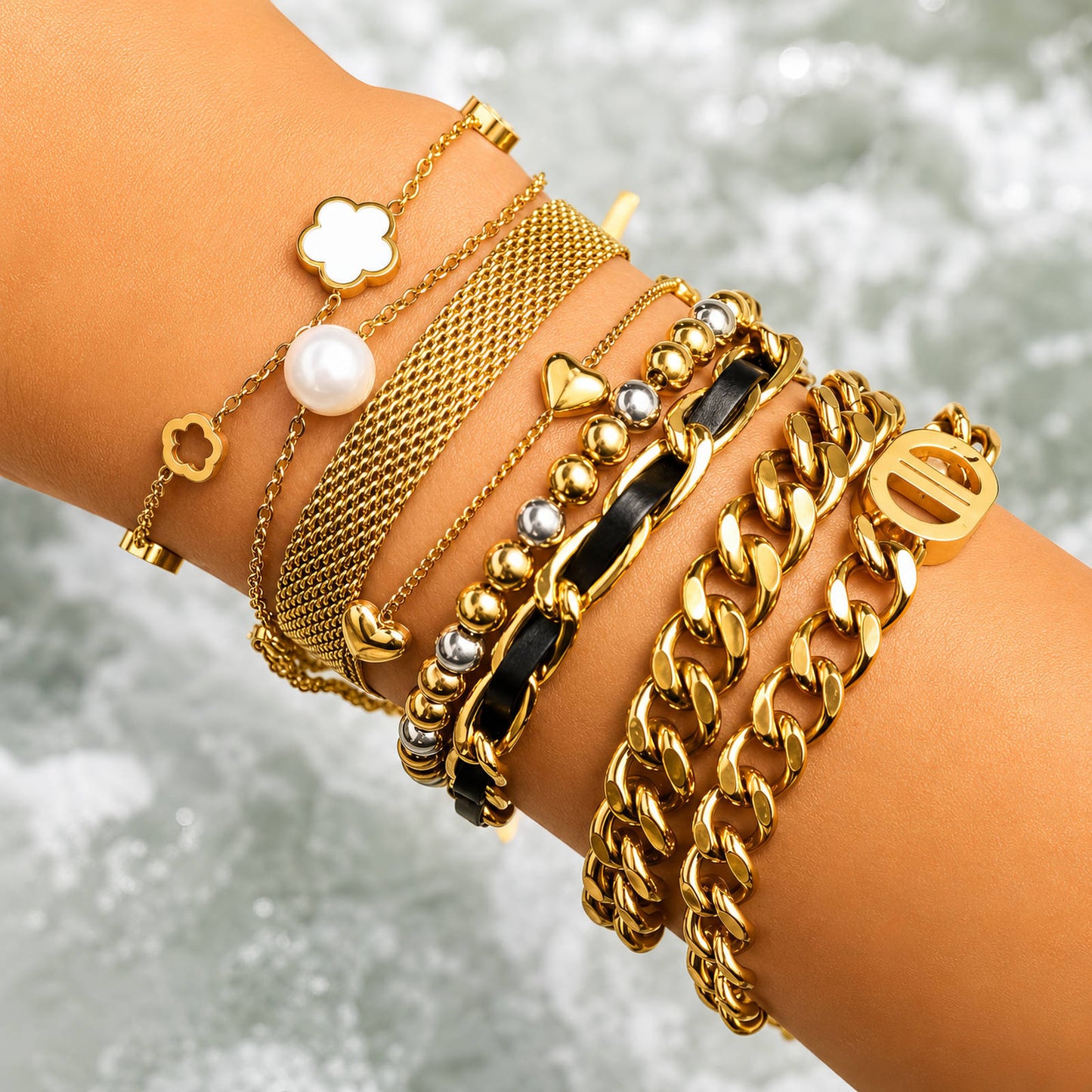 Multi-Heart Bracelet – Waterproof Jewelry