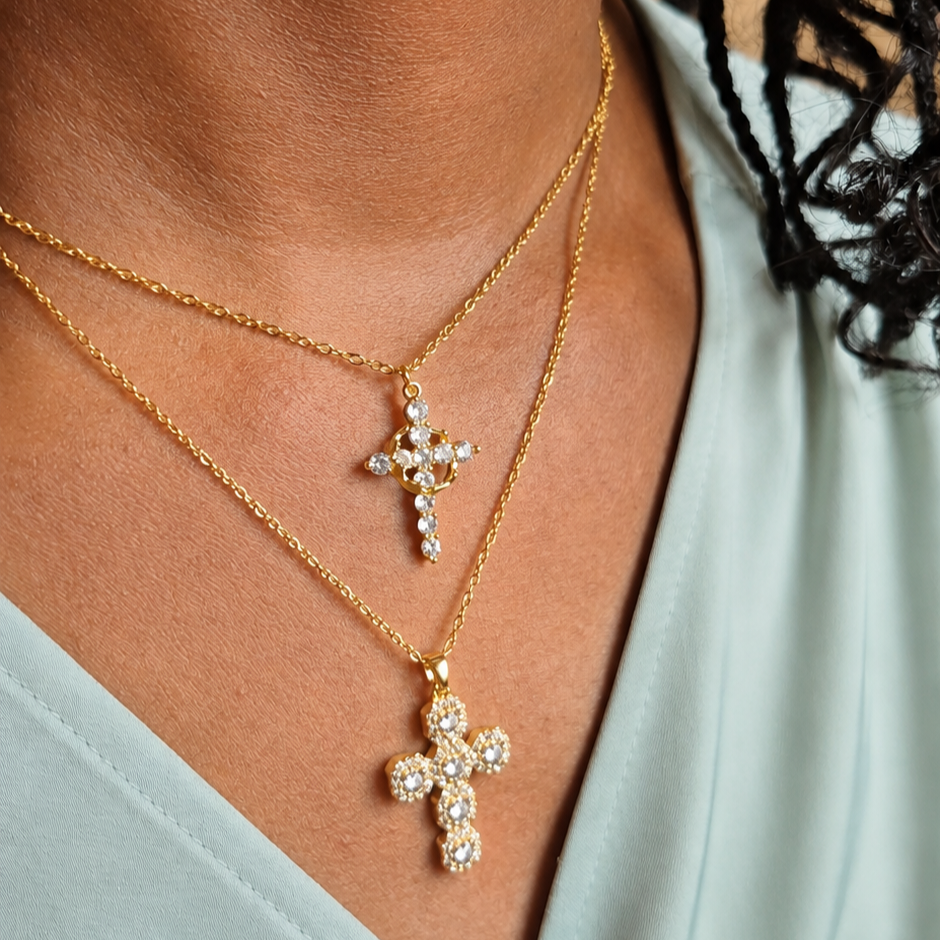 Cross Pendant Necklace - Waterproof Jewelry