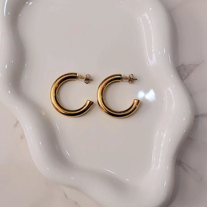 Golden Hoop | Waterproof Jewelry