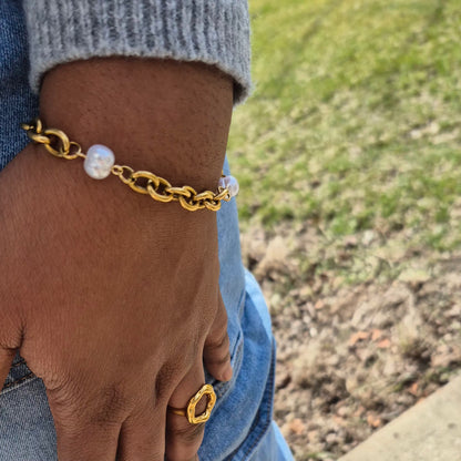 3 Pearl Bracelet | Tarnish-resistant