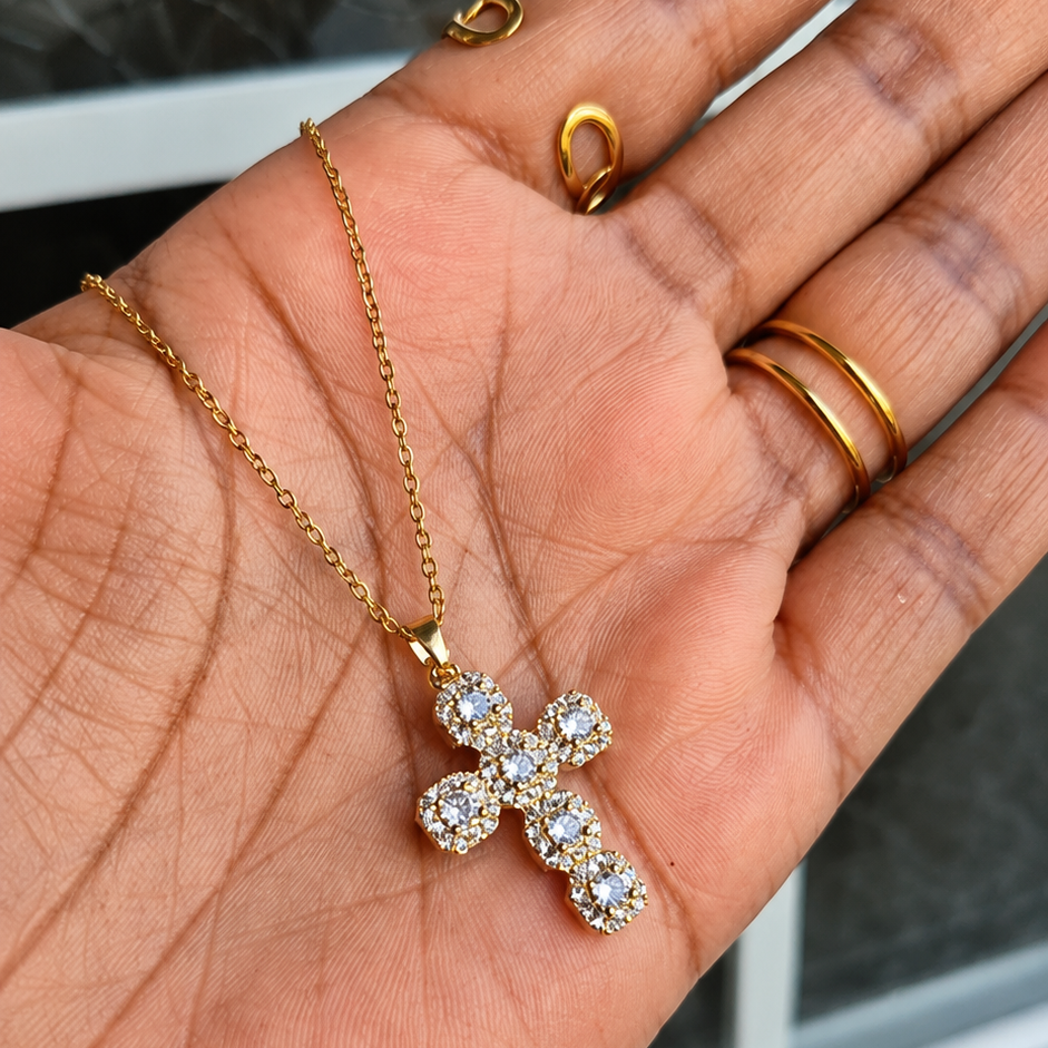 Cross Pendant Necklace - Waterproof Jewelry