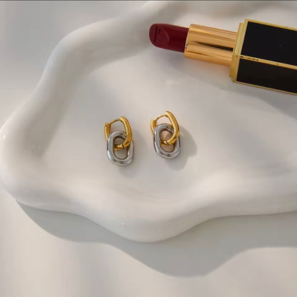 Mixed Link Earrings