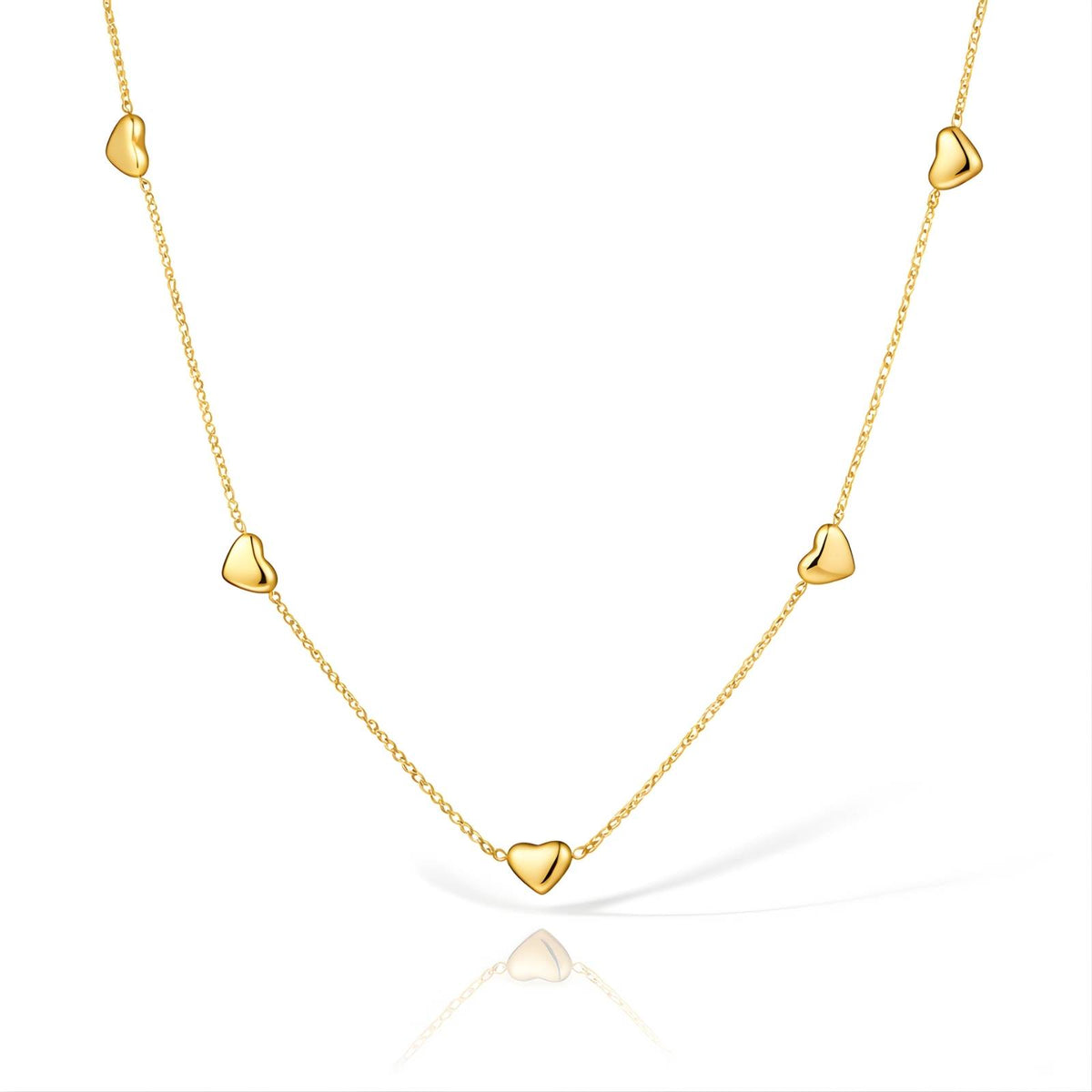 Multi-Heart Necklace – Waterproof Jewelry