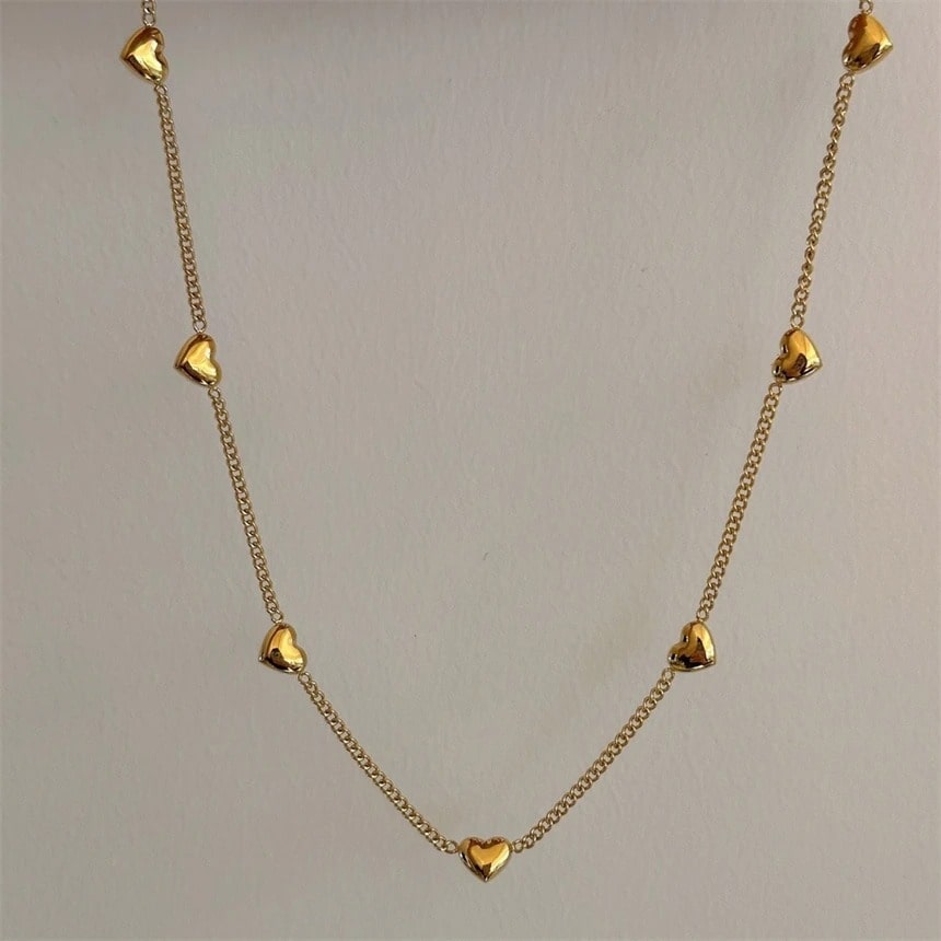 Multi-Heart Necklace – Waterproof Jewelry