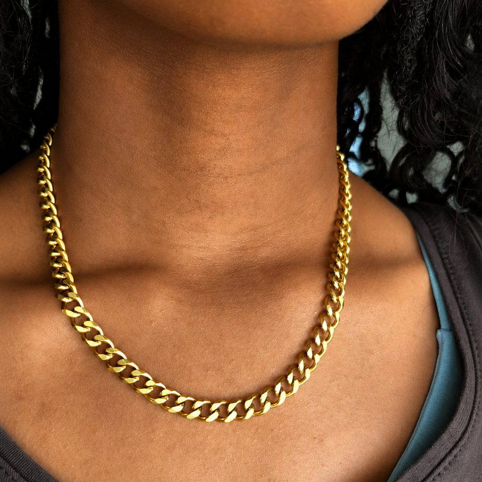 Cuban Chain Necklace – Waterproof Jewelry