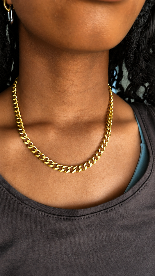 Cuban Chain Necklace – Waterproof Jewelry