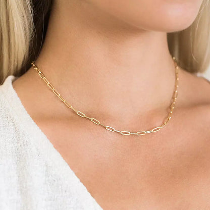Paperclip Necklace – Tarnish-Resistant Jewelry