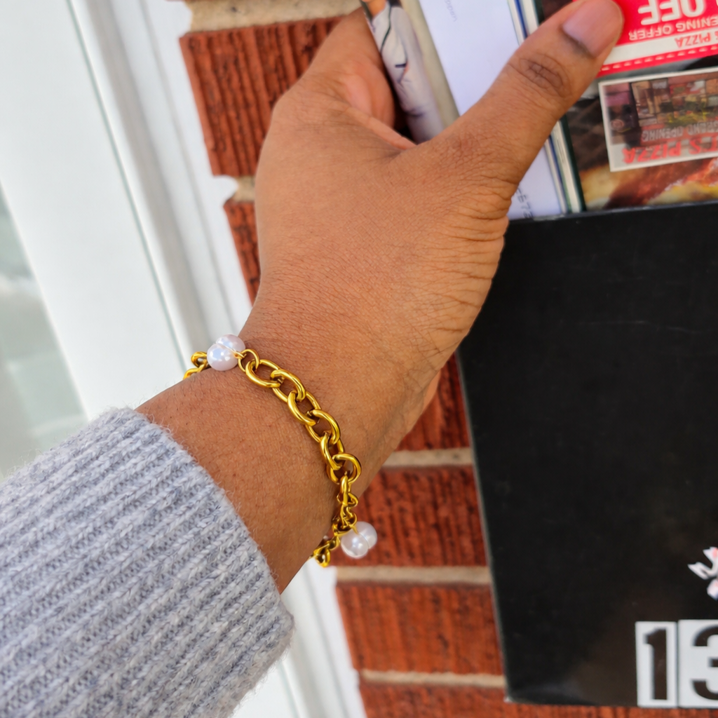 3 Pearl Bracelet | Tarnish-resistant
