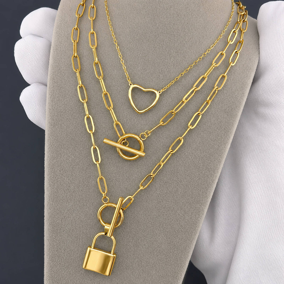 Havana Paperclip Chain Necklace