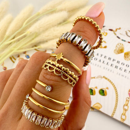 Emma Spiral  Ring - Waterproof Jewelry