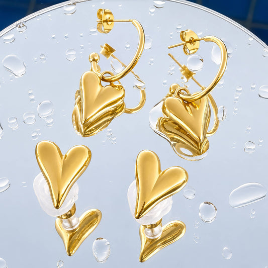 Hearts Earrings – Tarnish-Resistant Jewelry