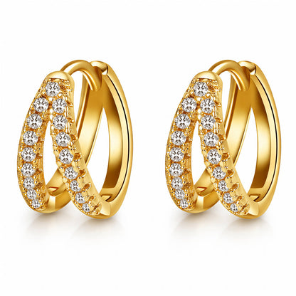 Double Hoop Earrings | Tarnish-resistant