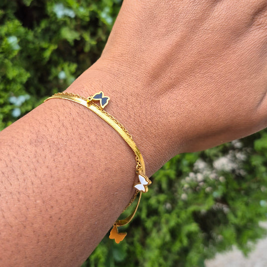 Ellie Butterfly Bracelet | Tarnish-resistant