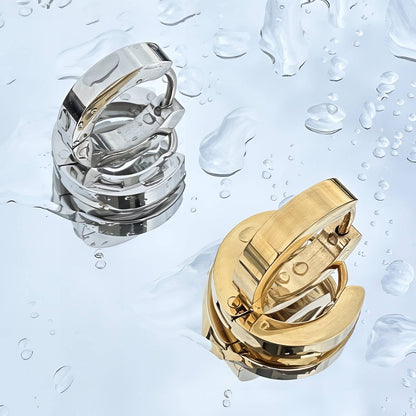 Doyin Silver Huggies | Tarnish-resistant