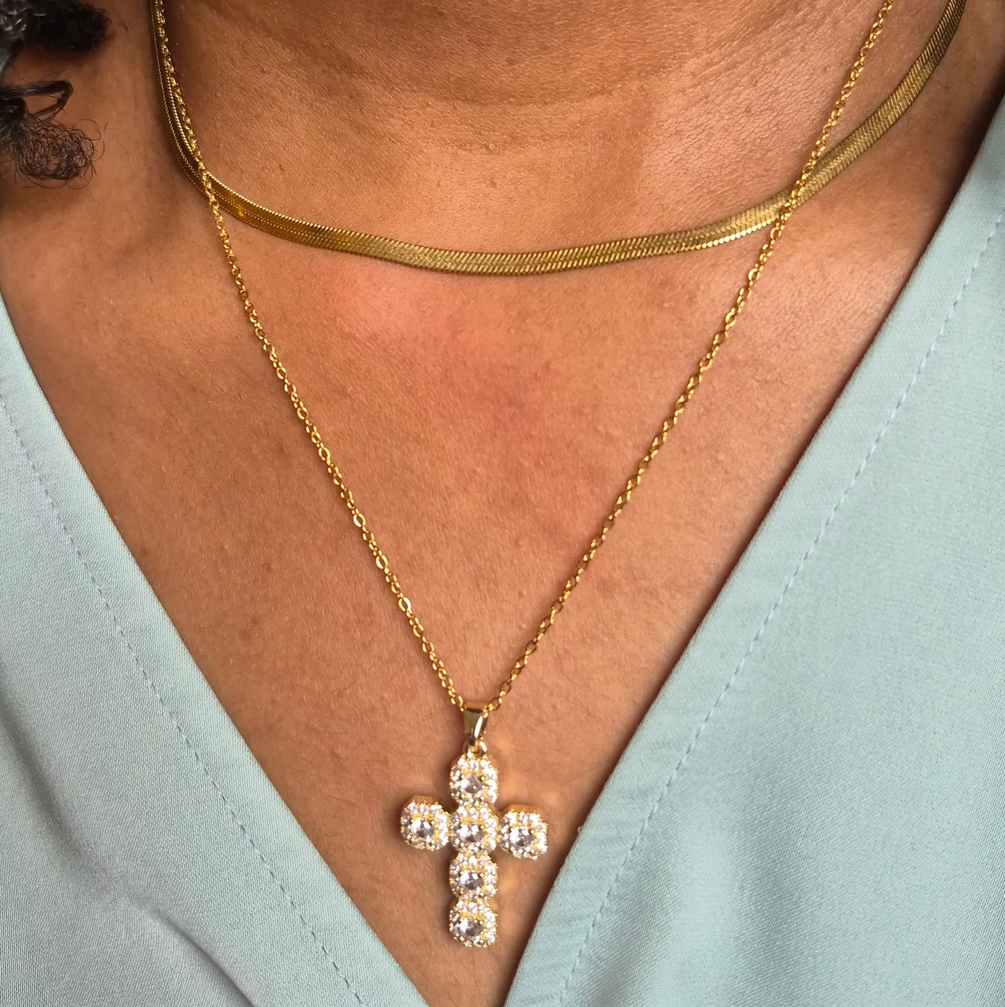 Cross Pendant Necklace - Waterproof Jewelry