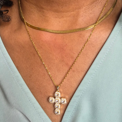 Cross Pendant Necklace - Waterproof Jewelry