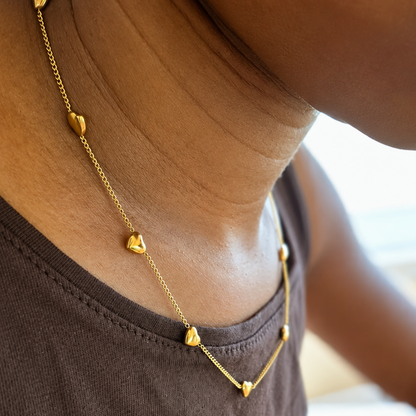 Multi-Heart Necklace – Waterproof Jewelry