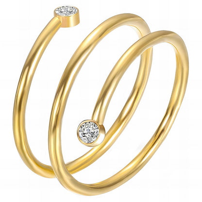 Emma Spiral  Ring - Waterproof Jewelry