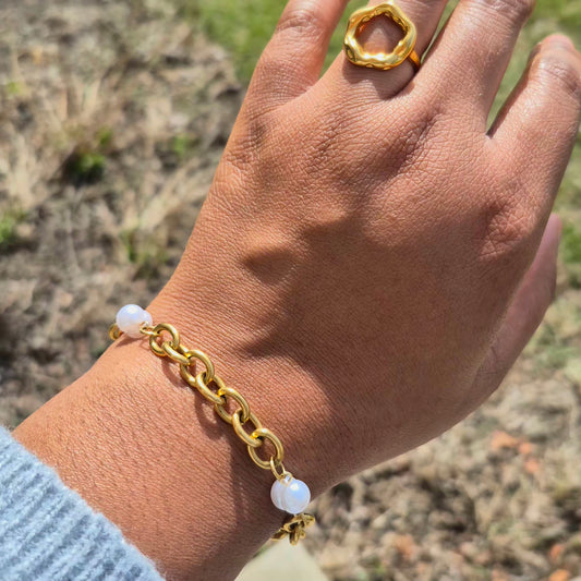 3 Pearl Bracelet | Tarnish-resistant