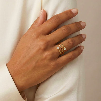 Emma Spiral  Ring - Waterproof Jewelry