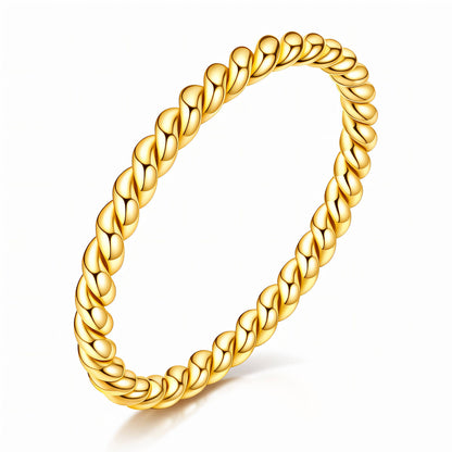 Twisted Rope Ring | Waterproof Jewelry