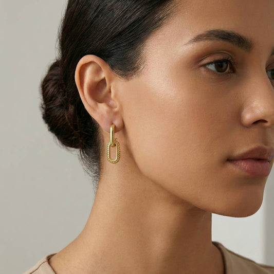 Link Drop Earrings | Tarnish-Resistant Jewelry