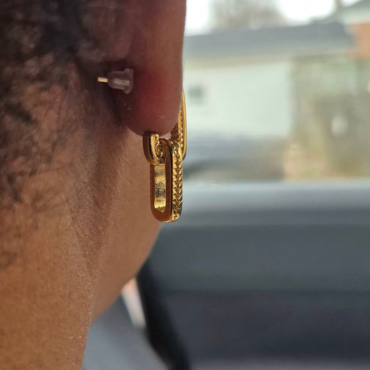 Link drop Earrings- Tarnish-Resistant Jewelry