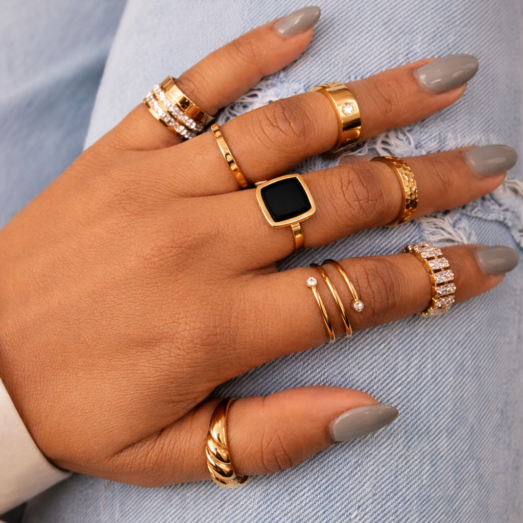 Emma Spiral  Ring - Waterproof Jewelry