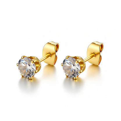 Diamond Stud Earring | Hypoallergenic Jewelry