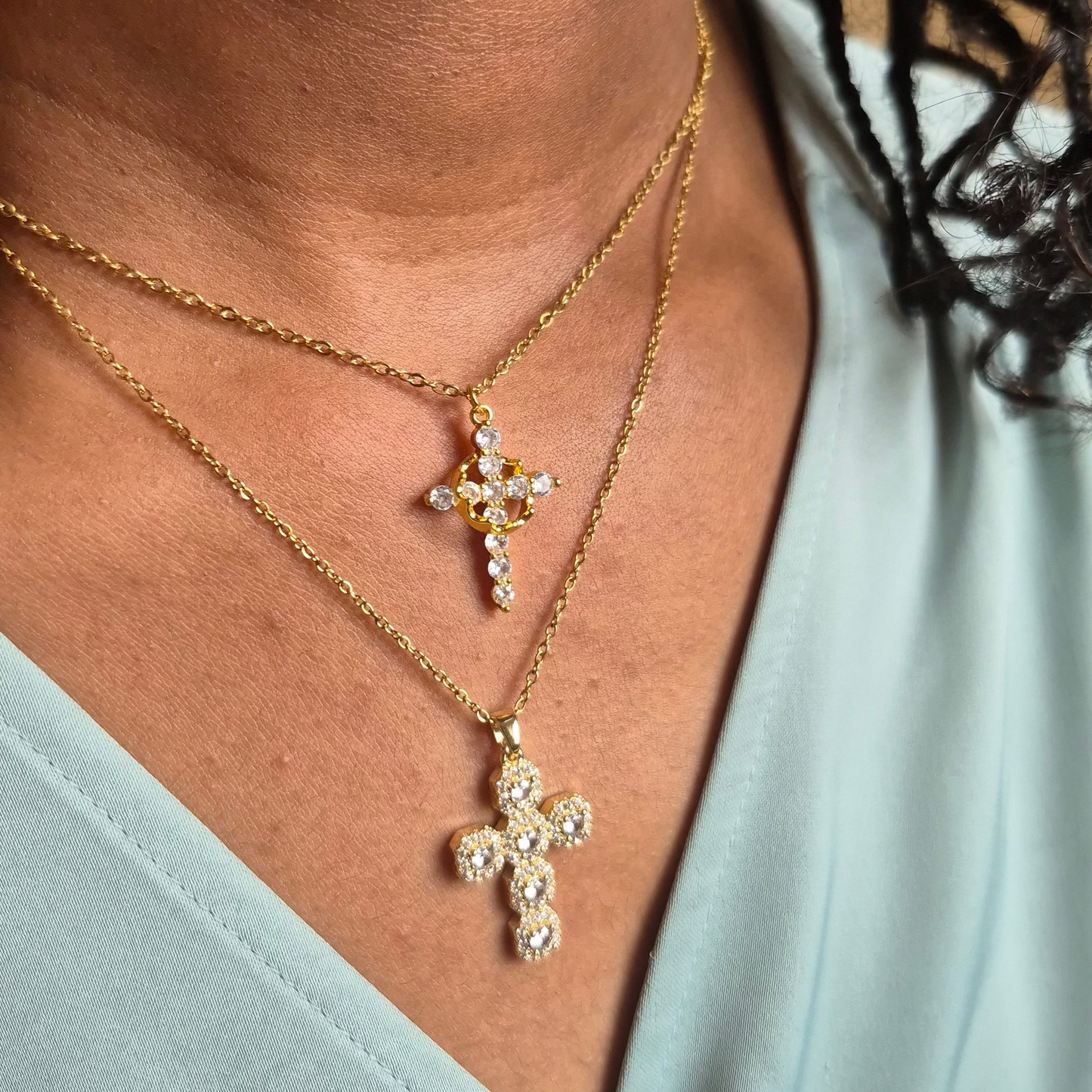 Cross Pendant Necklace - Waterproof Jewelry
