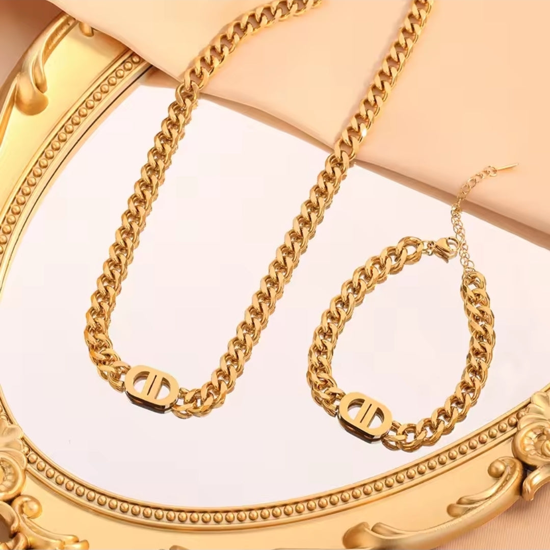 Lena Cuban Chain Bracelet - Waterproof Jewelry