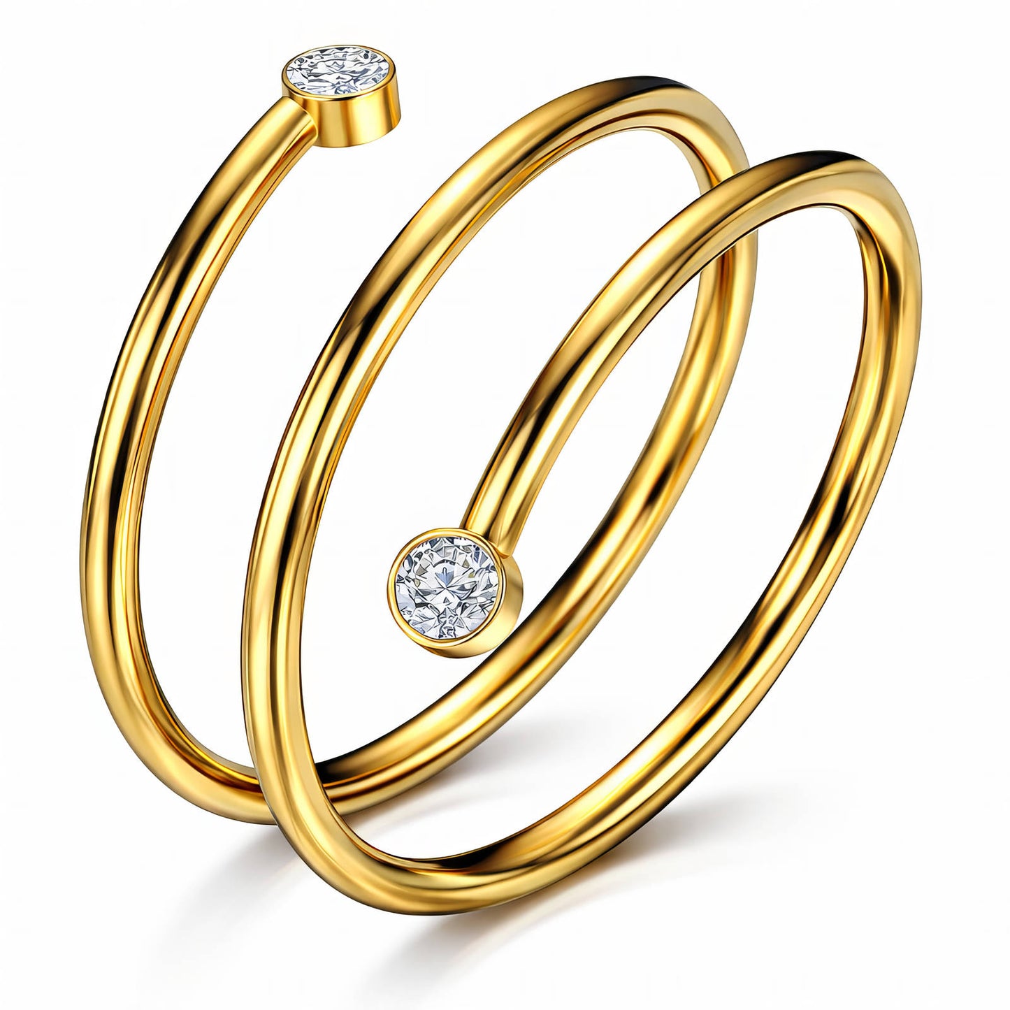 Emma Spiral  Ring - Waterproof Jewelry