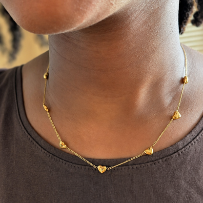 Multi-Heart Necklace – Waterproof Jewelry