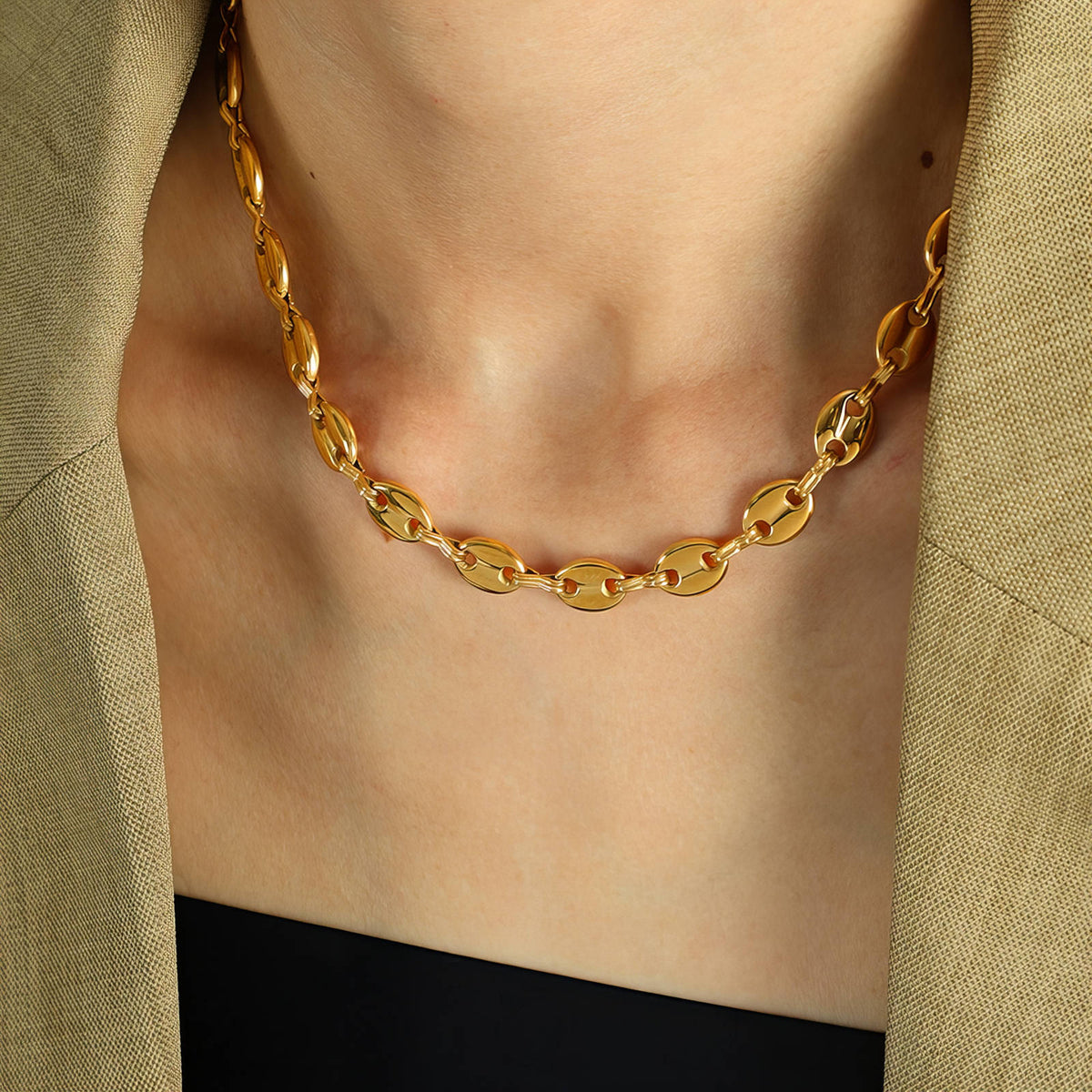 Coffee bean Necklace - Waterproof