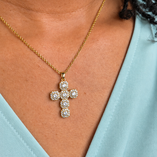 Cross Pendant Necklace - Waterproof Jewelry